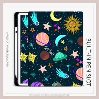 starry sky moon star เคสไอแพด gen10 10.2 gen7/8/9 เคส มีถาดใส่ปากกา iPad air1/2/3/4/5 mini6 case iPad pro11 2022 cover