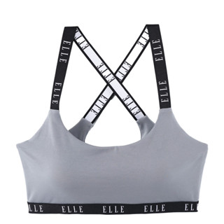 ELLE Lingerie I SPORT BRA บังทรงดีไซน์ด้วยเนื้อผ้า TWO-WAY I LH1835GY