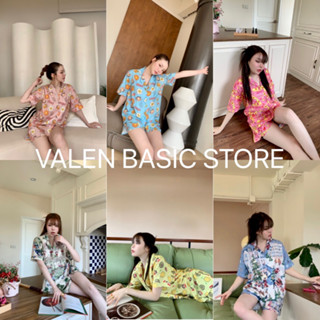 พร้อมส่งคะ 🌈 ชุดนอนขาสั้น ป้าย Valen Basic store คอลใหม่ล่าสุด