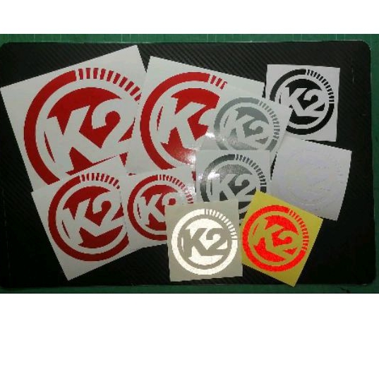 สติ๊กเกอร์ LOGO K2 งานตัดไดรคัท