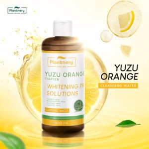 Plantnery Yuzu Orange Cleansing Water 300 ml เช็ดทำความสะอาดเครื่องสำอาง จากสารสกัดส้มยูซุ เพื่อผิวกระจ่างใส