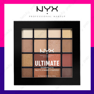 เครื่องสำอาง พาเลทอายแชโดว์ สีเอิร์ ธ อายแชโดว์ไฮกลอส NYX 16 color eyeshadow 100%แท้ ติดทน กันน้ํา เครื่องสําอาง อายแชโด