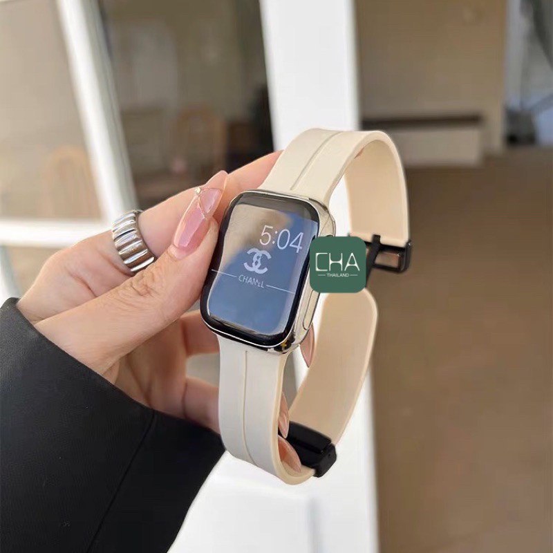 2 lock ใหม่ !!! สายนาฬิกา watch ultra10 9 8 7 6 5 4 3 สายนาฬิกา smart watch ปรับง่าย สาย42(S10/44/45/46/49mm สาย iWatch