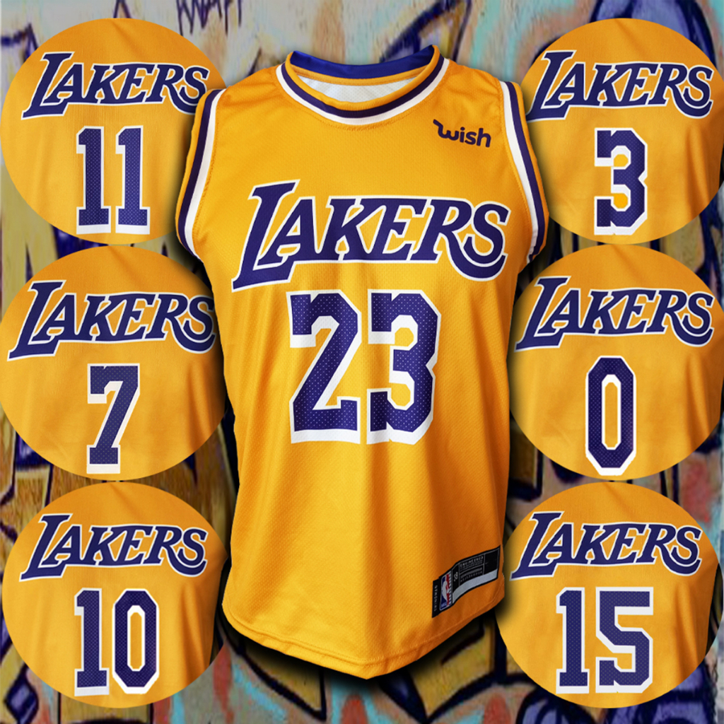 เสื้อบาส เสื้อบาสเกตบอล NBA Los Angeles Lakers เสื้อทีม ลอส แองเจลิส เลเกอร์ส #BK0006 รุ่น Icon ไซส์ S-5XL