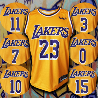 เสื้อบาส เสื้อบาสเกตบอล NBA Los Angeles Lakers เสื้อทีม ลอส แองเจลิส เลเกอร์ส #BK0006 รุ่น Icon ไซส์ S-3XL