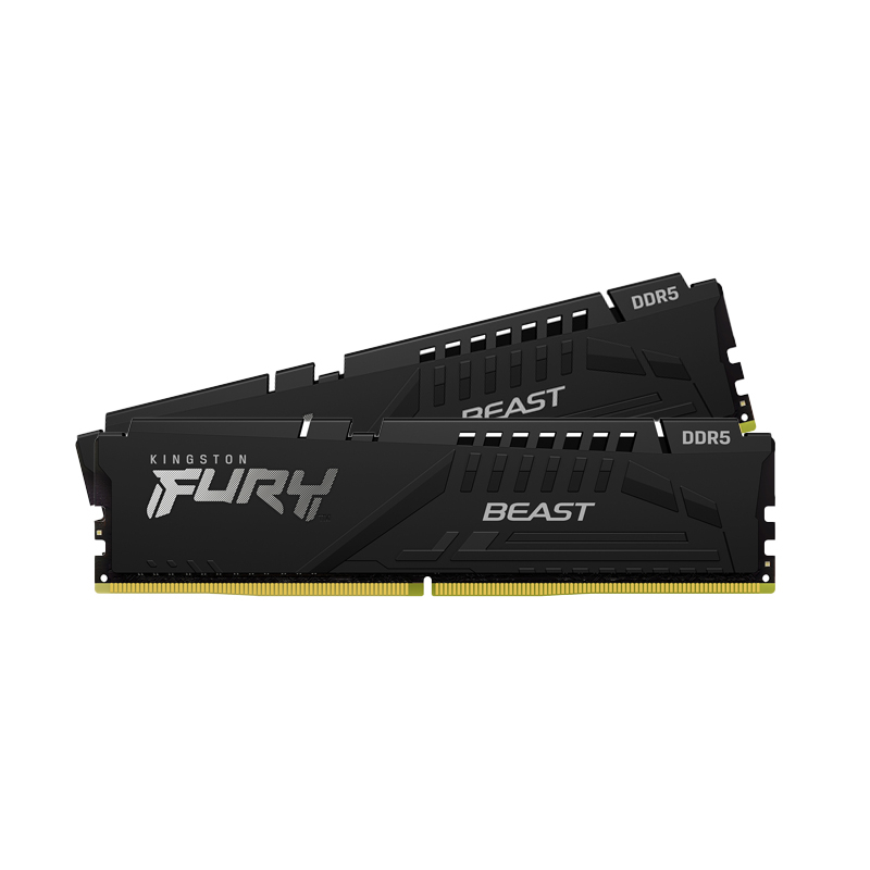 KINGSTON  RAM DDR5(5600) 64GB (32GBX2) FURY BEAST (KF556C40BBK2-64) - A0149288