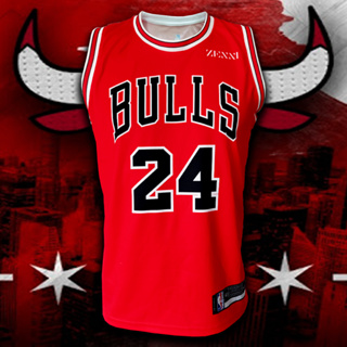 เสื้อบาส เสื้อบาสเกตบอล NBA Chicago Bulls เสื้อทีม ชิคาโก้ บูลส์ #BK0015 รุ่น Icon Lauri Markkanen#24 ไซส์ S-5XL