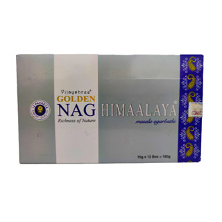 Natural Efe / Indian incense sticks - GOLDEN NAG HIMAALAYA / ธูปหอม ฮีมาลายา  / Box Set (12 Boxes)