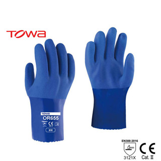 ถุงมือยาง PVC TOWA™ รุ่น OR655