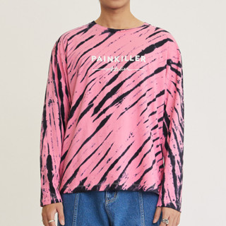 PAINKILLER เพนคิลเลอร์ มัดย้อม เสื้อแขนยาว เสื้อผ้าผู้ชาย / PINK VENOM OVERSIZED TIE DYED LS TEE / รุ่น 08-0-0104 / SS23