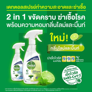 Dettol Antibacterial Surface Cleanser Lime&amp;Mint 500 ml เดทตอล แอนตี้แบคทีเรีย เซอร์เฟส คลีนเซอร์