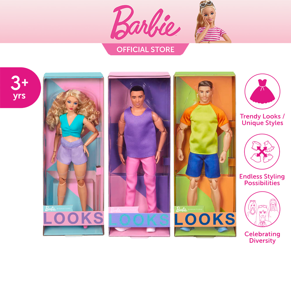 Barbie Signature Looks Doll 2023 -02 บาร์บี้ ตุ๊กตาบาร์บี้ ซิกเนเจอร์ ลุคส์ 2023 -02 (HJW83  HJW84 H