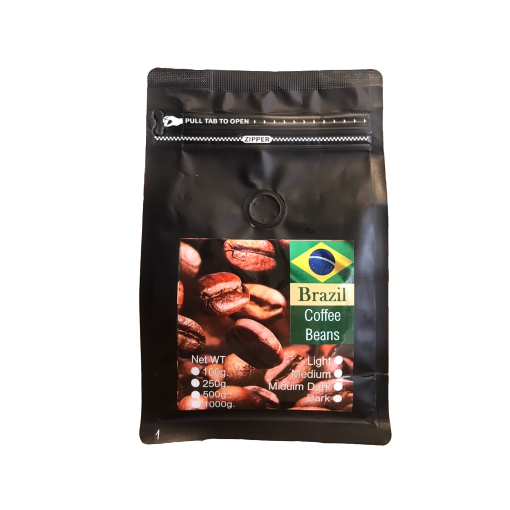 เมล็ดกาแฟบราซิล Cerrado Brazil 100% อาราบิก้า บราซิล ขนาด 200 กรัม นุ่มละมุนหอมถั่วเฮเซลนัท คาราเมล ช็อคโกแล็ต