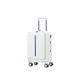 SAMSONITE กระเป๋าเดินทางล้อลาก แบบเปิดฝาหน้า (20นิ้ว)  รุ่น BEAMIX HARDSIDE SPINNER 55/20 Front Pocket Style SORPLAS-White