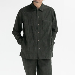 TAKEO KIKUCHI เสื้อเชิ้ต TEXTURED SQUARE OVERSHIRT