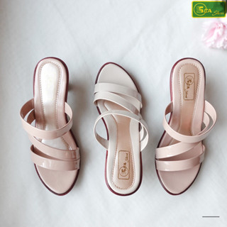 SEA Shoes (ซีชูส์)  9763-017 รองเท้าแตะสวมส้นสูง แฟชั่น สวมใส่สบาย