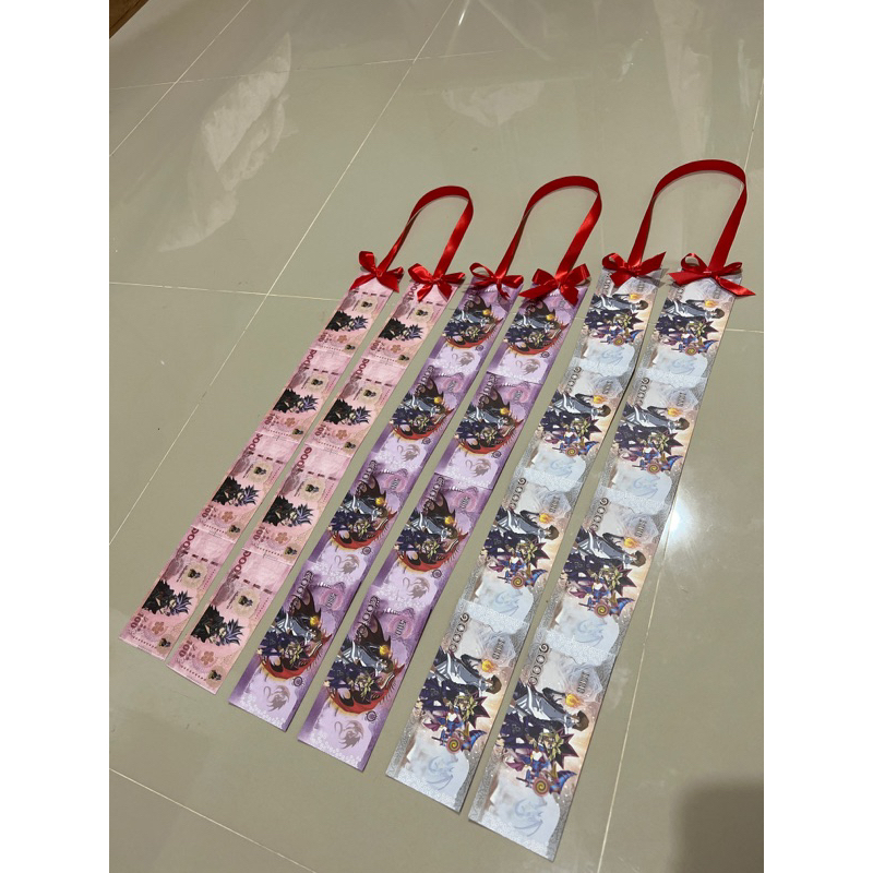 🌹พวงมาลัยแบงค์กาโม่ 2 ชาย ราคา7฿✅พร้อมส่ง ของขวัญวันปัจฉิม วันจบ คละสีริบบิ้นโบว์🎀