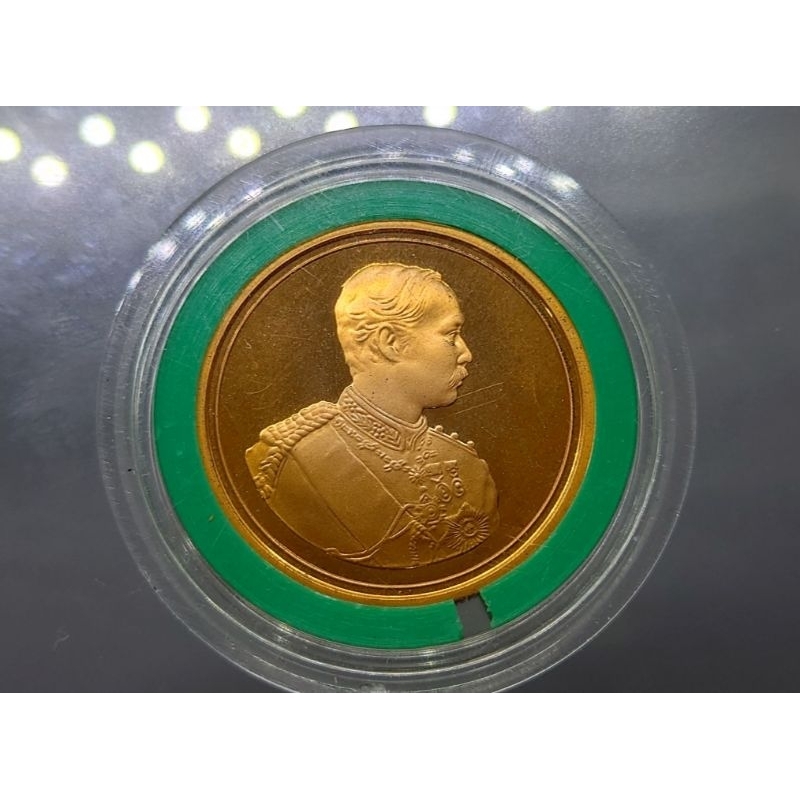 เหรียญ เหรียญที่ระลึก พระรูป ร.5 รัชกาลที่5 เนื้อทองแดงขัดเงาพ่นทราย กองทัพบก สร้าง ขนาด 3.2 เซ็น ปี พ.ศ.2539 #ร5