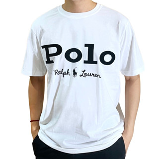 เสื้อคอกลมผ้าคอตตอนสกรีนอก POLO with RL ผ้านุ่ม ใส่สบาย ไม่ร้อน ไม่ย้วย งานสวย มีถึง 5XL รอบอก 52 นิ้ว