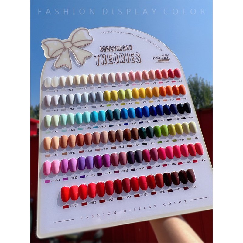 พร้อมส่งในไทย Setสีมาการองของเเท้ เซทสีทาเล็บเปิดร้าน ชุดสีพร้อมเปิดร้าน58 สี แถมชาร์ตแถมเบสท็อป สีสวยทุกสี สีแน่นติดทน