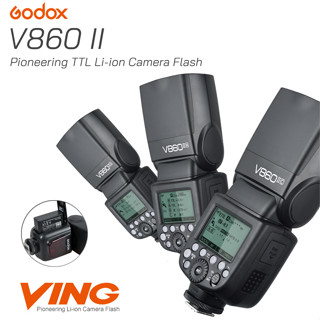 Godox V860II TTL HSS Li-Ion แบตเตอรี่ Speedlite แฟลชสำหรับ Canon Nikon Sony