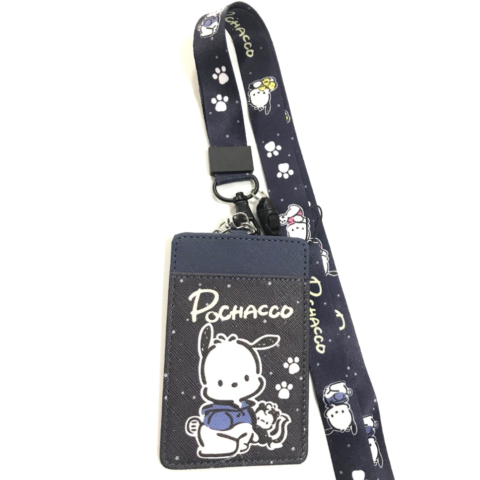 POCHACCO B1T สายคล้องคอ สายคล้องบัตร ที่ใส่บัตร ซองใส่บัตร พร้อมสายคล้องคอ ลาย PCC  B1 T  งานดี สวยง