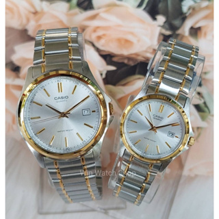 Casio นาฬิกาคู่รัก ชาย-หญิง รุ่น MTP-1183G-7A , LTP-1183G-7A สายสแตนเลส สองกษัตริย์ ของแท้ 100% รับประกันศูนย์ CMG 1ปี