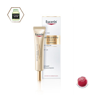 Eucerin HYALURON-FILLER + ELASTICITY EYE CREAM SPF 20 15 ML / ครีมทาลดริ้วรอยรอบดวงตาและบริเวณร่องแก้ม