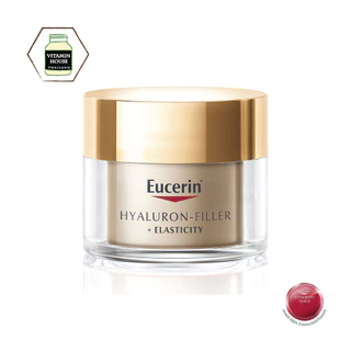 EUCERIN HYALURON-FILLER + ELASTICITY NIGHT CREAM 50 ML/ ไฮยาลูรอนครีมทากลางคืน