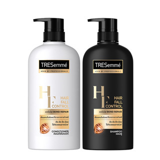 แชมพู ครีมนวด ลดผมขาดร่วง TRESemme เทรซาเม่ แฮร์ ฟอล คอนโทรล สีทอง แชมพู 450 ml. / ครีมนวดผม 400 ml.