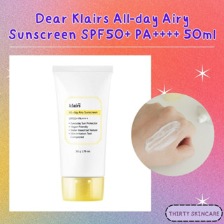 Dear Klairs All-day Airy Sunscreen SPF50+ PA++++ 50ml