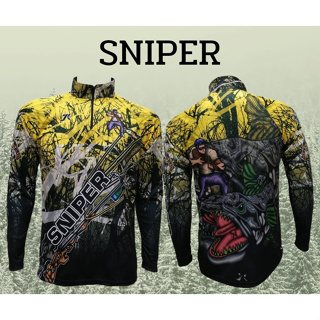 เสื้อตกปลา JK Thailand เสื้อกันยูวี ลาย SNIPER ป้องกันรังสี UV 80% แห้งเร็ว