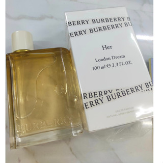 100ml กล่องซีล ของแท้ 100 % BURBERRY FRAGRANCE Her London Dream น้ำหอม เลมอน ขิงสด โมเดิร์น โรแมนติก ร่วมด้วยฮาร์ตโน๊ต