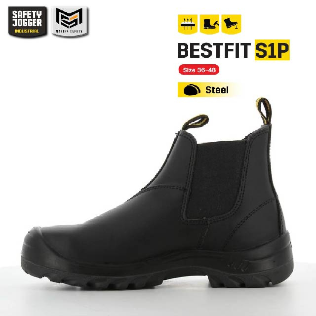[ของแท้พร้อมส่ง] Safety Jogger รุ่น BESTFIT S1P รองเท้าเซฟตี้หุ้มข้อ หัวเหล็ก พื้นกันทะลุ พื้นกันน้ำมัน