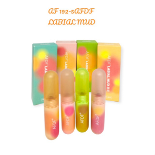 ลิปสติก AF192-5 AFDF LABIAL MUD ลิปสติก เนื้อแมตต์กำมะหยี่ ติดทน กันน้ำ เนื้อเบาเกลี่ยง่าย มี 4 เฉดสี (พร้อมส่งจากไทย )