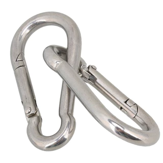 304 Stainless Steel คาราบิเนอร์ M4 M5 M6 M8 M10 ไม่เป็นสนิม แข็งแรง รับน้ำหนักได้ ตะขอ