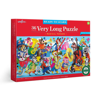 eeBoo Musical Parade 36 Pc Long Puzzle จิ๊กซอว์รูปดนตรีพาเหรดสัตว์ แบบ 36 ชิ้น