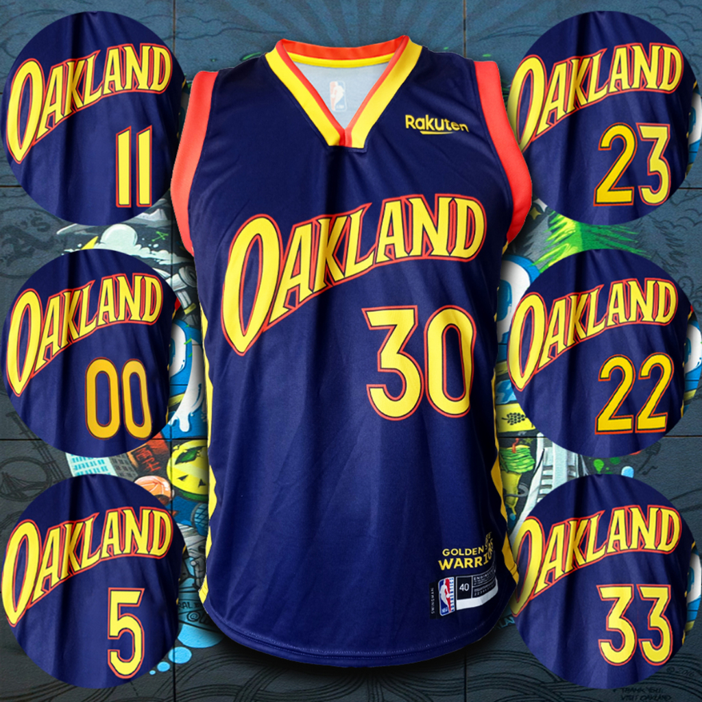 เสื้อบาส เสื้อบาสเกตบอล NBA Golden State Warriors เสื้อทีม โกลเด้น สเตท วอร์ริเออร์ส #BK0025 รุ่น City ไซส์ S-5XL
