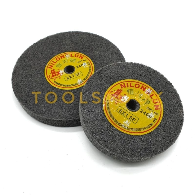 ล้อสก็อตไบร์ท ลูกล้อใยสังเคราะห์ ขนาด 6นิ้ว และ 8นิ้ว หนา 1นิ้ว FIBER POLISHING WHEEL