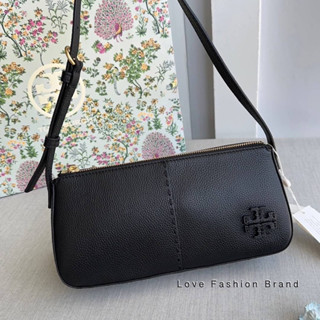 👑ผ่อน0%~แท้100%👑 กระเป๋าสะพาย Tory burch Mcgraw Wedge 134507 Black