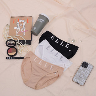 ELLE Lingerie I Bikini Lowrise กางเกงในรูปแบบ Bikini พิมพ์โลโก้ ELLE I LU2859