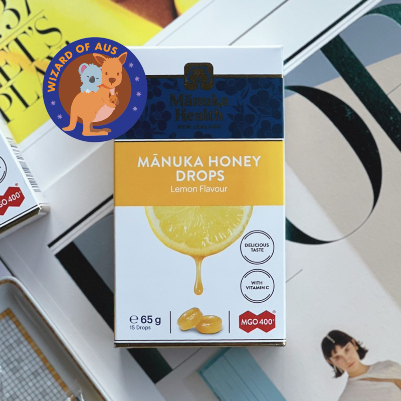 Manuka Health Manuka Honey Drops 15 Pack 65g MGO 400 ลูกอมน้ำผึ้งมานูก้า