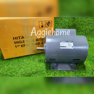 HITACHI มอเตอร์ไฟฟ้า 220V.รุ่น EFOUP-KR 1HP 4P (1แรงม้า) 0.75kW./ ความเร็วรอบ 1410 รอบ/นาที MOTOR มอเตอร์