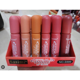 ⚡FLASH SALE⚡♡พร้อมส่ง์ SASIMI MATTE LIPCREAM S-999 (24packs in a box)