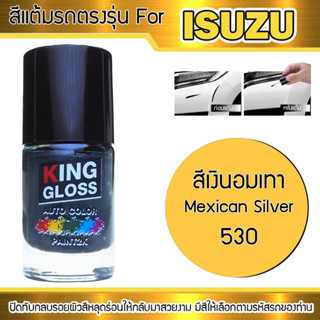 สีแต้มรถยนต์สำหรับ ISUZU สีเงินอมเทา Mexican Silver 530