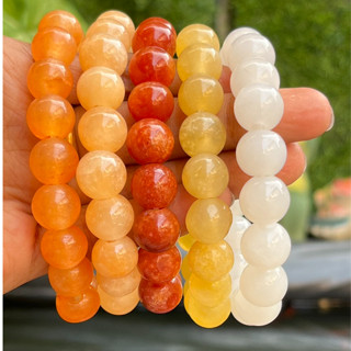 ข้อมือหยกน้ำผึ้งพม่า 8 mm 24 เม็ด-มี6สี