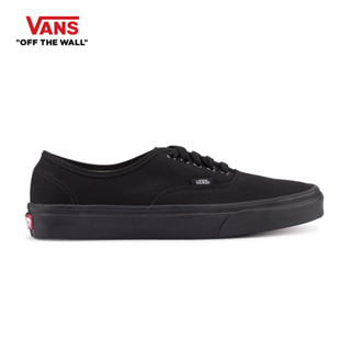 VANS AUTHENTIC - BLACK/BLACK รองเท้า ผ้าใบ VANS ชาย หญิง