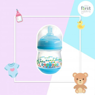 ขวดนม ขวดนมป้องกันโคลิค เทียบขวดนม MAM ขวดนม ยี่ห้อ Gumdrop The First Year| ขวดนมสีฟ้าขนาด 4 Oz Gumdrop