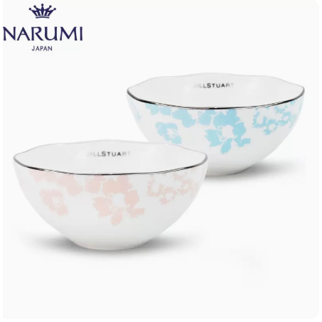 European NARUMI'S/MINGHAI JILLSTUART Co branded 11cm bowls with 2 bone china