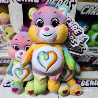 ขายส่ง แท้ USA 100% 7" inches Care Bear Togetherness Bear ตุ๊กตาน้องหมีแคร์แบร์ ทูเกตเตอร์เนส สีรุ่งพาสเทลสดใส